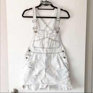Denim overall dress